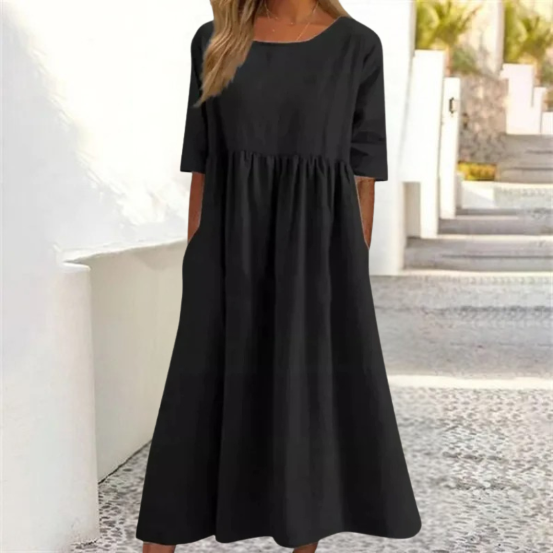 Light summer dress for women with a loose fit | Midi 5
