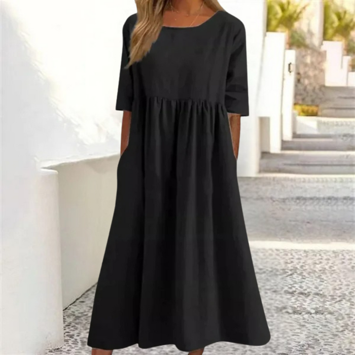 Light summer dress for women with a loose fit | Midi 5