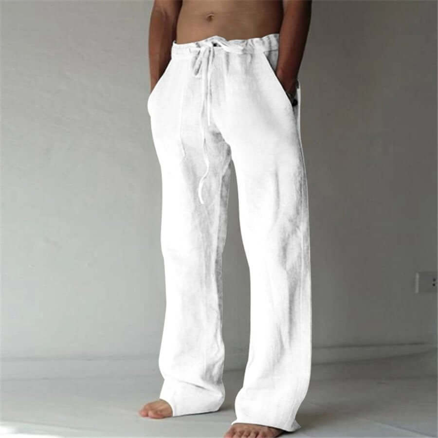 Linen trousers with cord for men | Summer 4