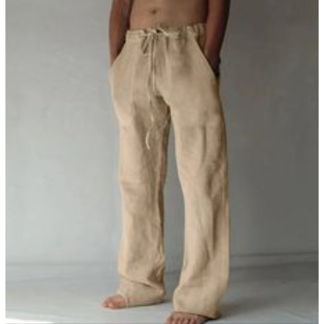 Linen trousers with cord for men | Summer 5