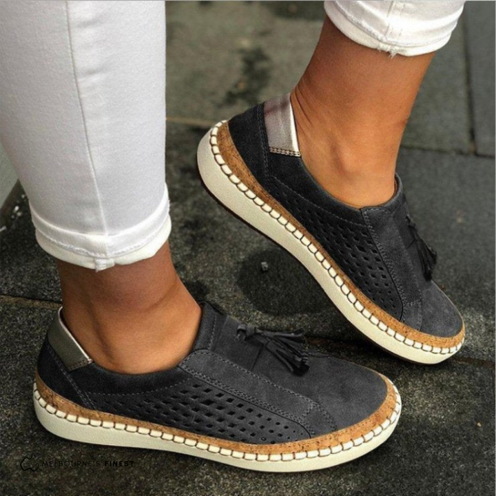 Perforated Slip On Shoes for Women