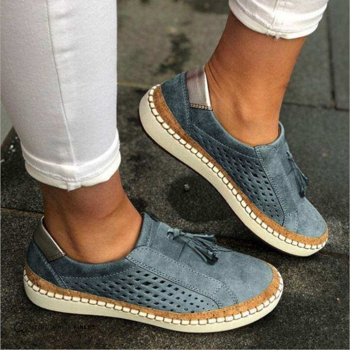 Perforated Slip On Shoes for Women