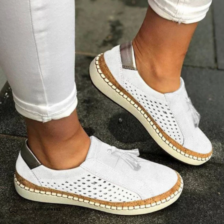 Perforated Slip On Shoes for Women