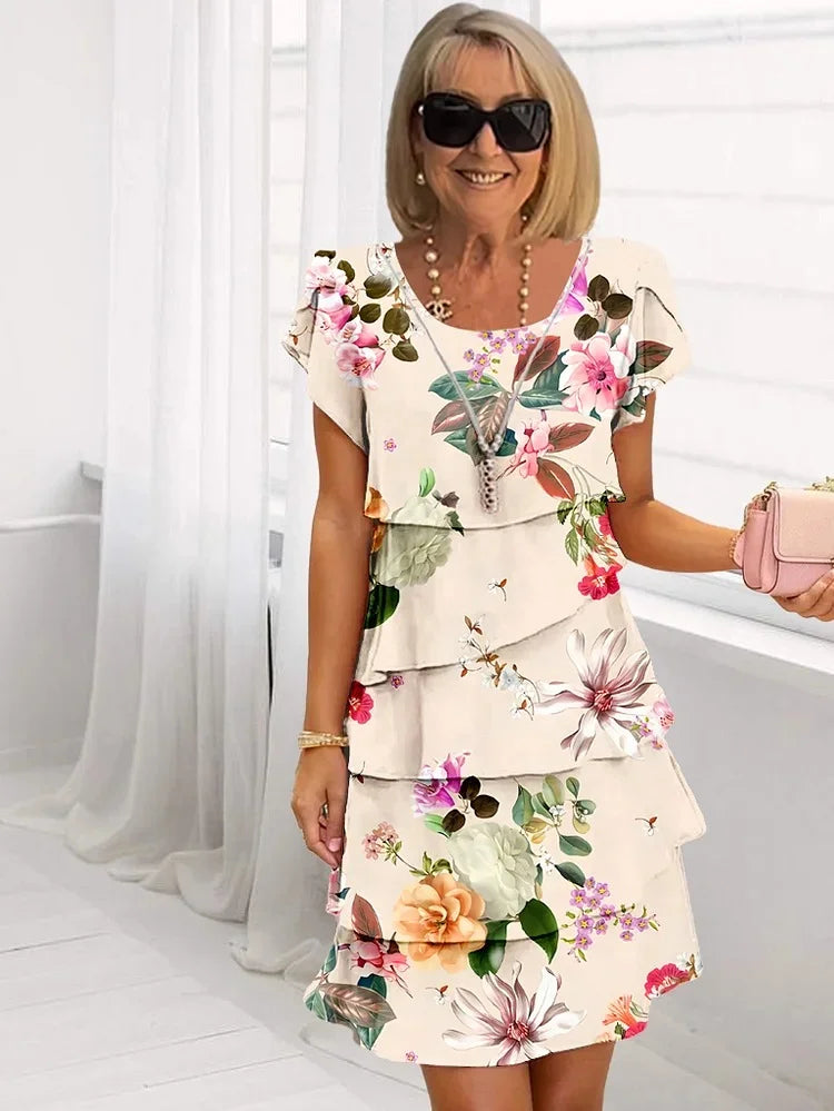 Macey | Ruffled Floral Dress 1