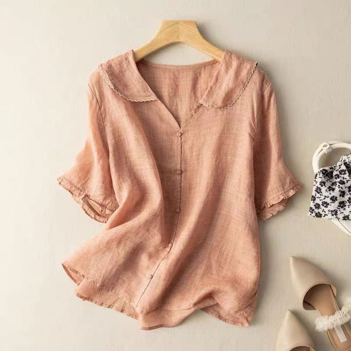 Women's Button Blouse Vintage Style
