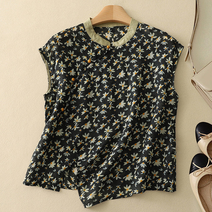 Women's Vintage Inspired Sleeveless Top
