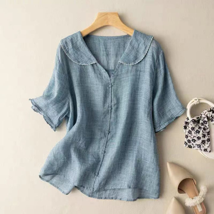 Women's Button Blouse Vintage Style
