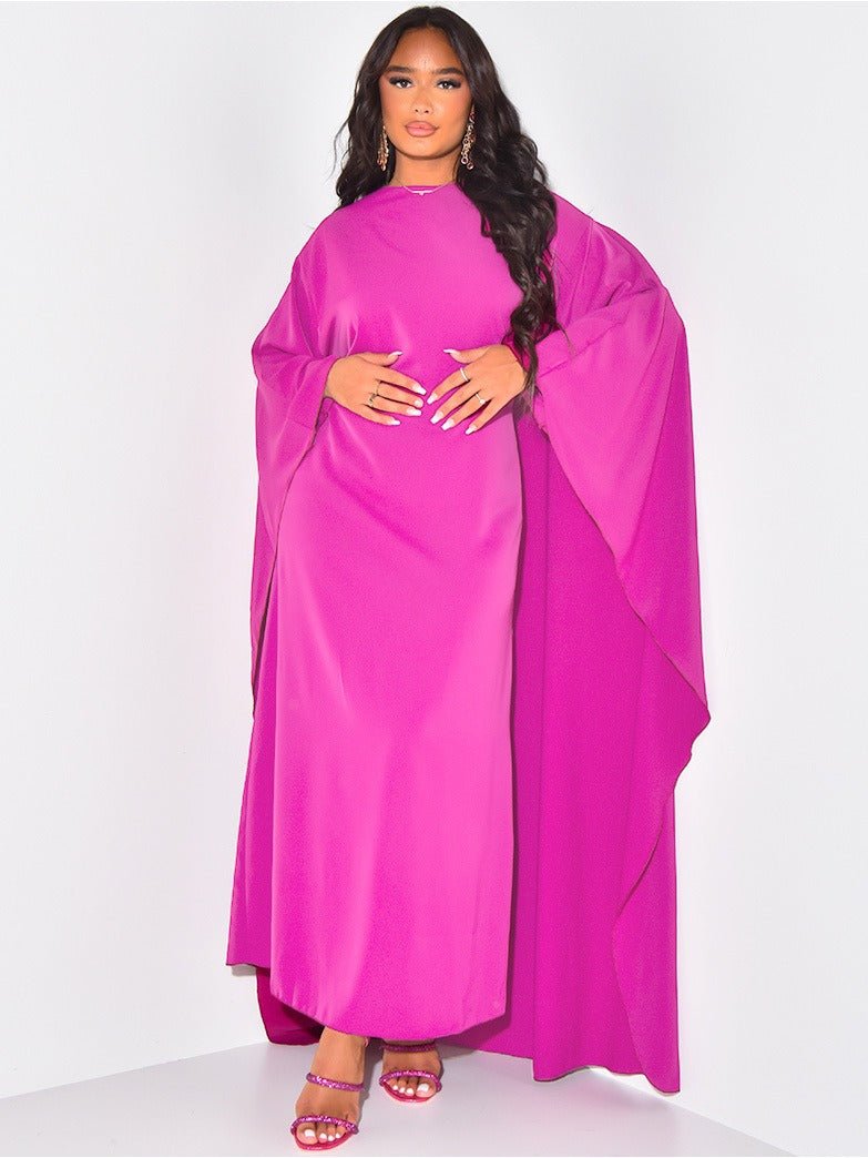 Women’s Cape Maxi Dress | Long Evening Gown