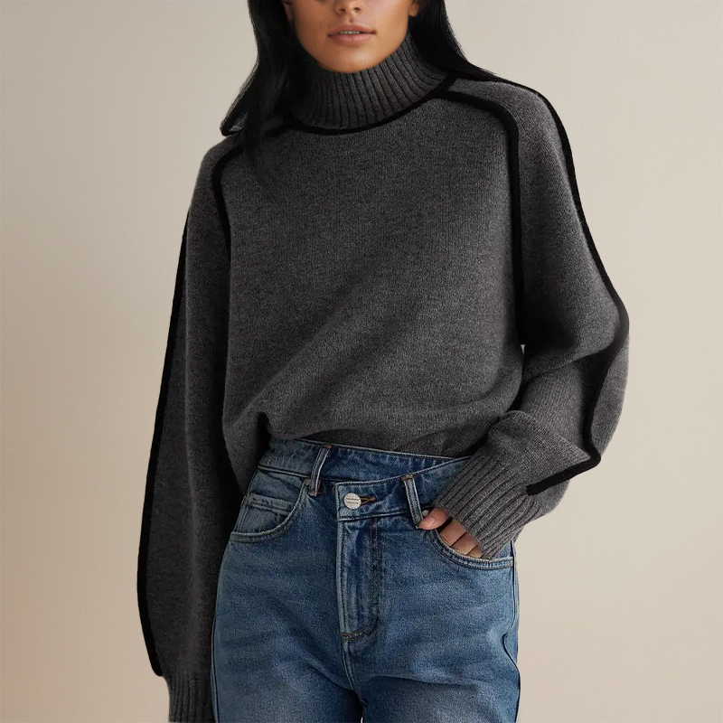 Meikena | Women's warm turtleneck sweater | winter 3
