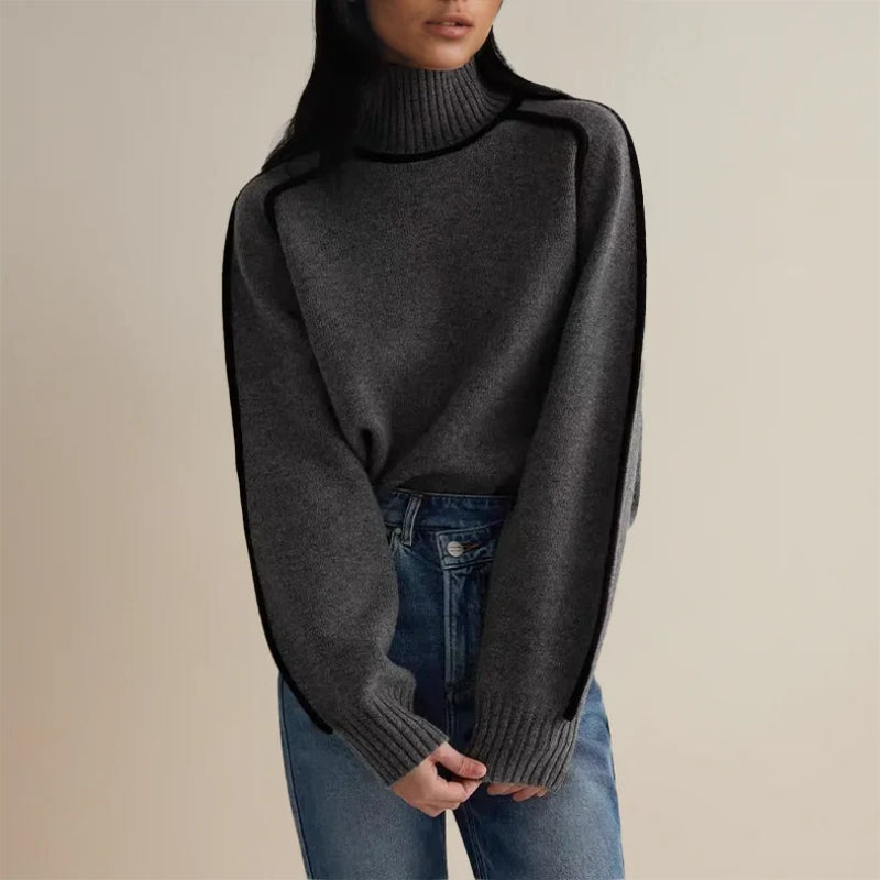 Meikena | Women's warm turtleneck sweater | winter 4