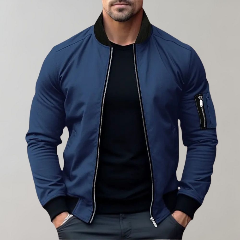 Men's All-Season Bomber Jacket - Lightweight, Breathable, and Stylish for Everyday Wear 0