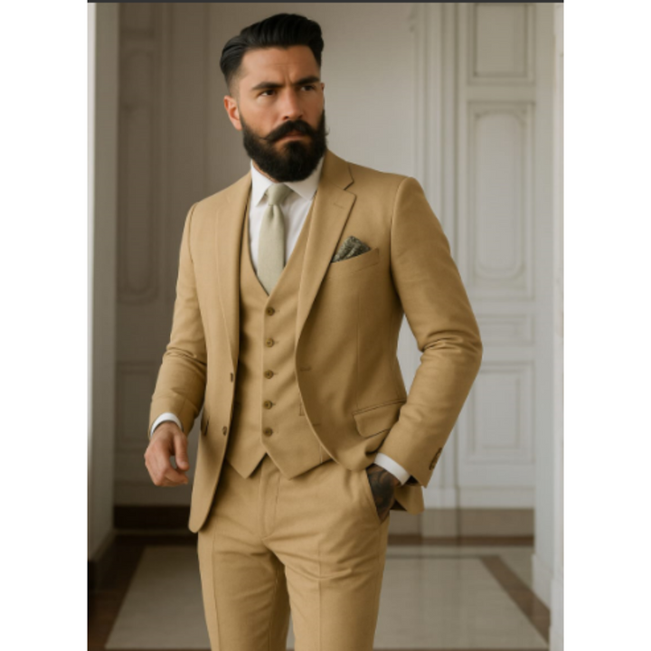 Men’s Classic 3-Piece Wedding Guest Suit | Formal 0