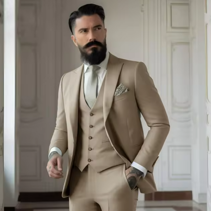 Men’s Classic 3-Piece Wedding Guest Suit | Formal 11