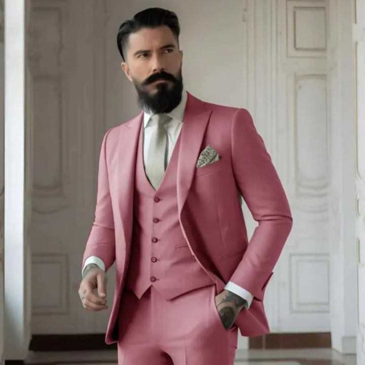 Men’s Classic 3-Piece Wedding Guest Suit | Formal 4