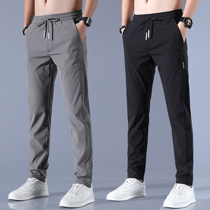 Men’s Jogger Trousers - Slim Tapered Fit - Elastic Waistband with Drawstring - Breathable 4