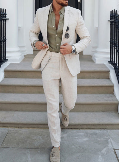 Men’s Lightweight Summer Suit Set | Blazer and Trousers 2