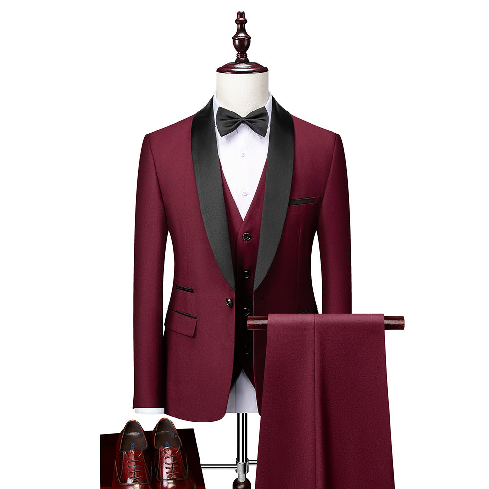 Men’s Slim Fit 3-Piece Suit Set | Modern Formal 1