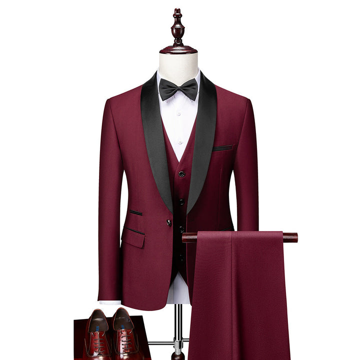 Men’s Slim Fit 3-Piece Suit Set | Modern Formal 1