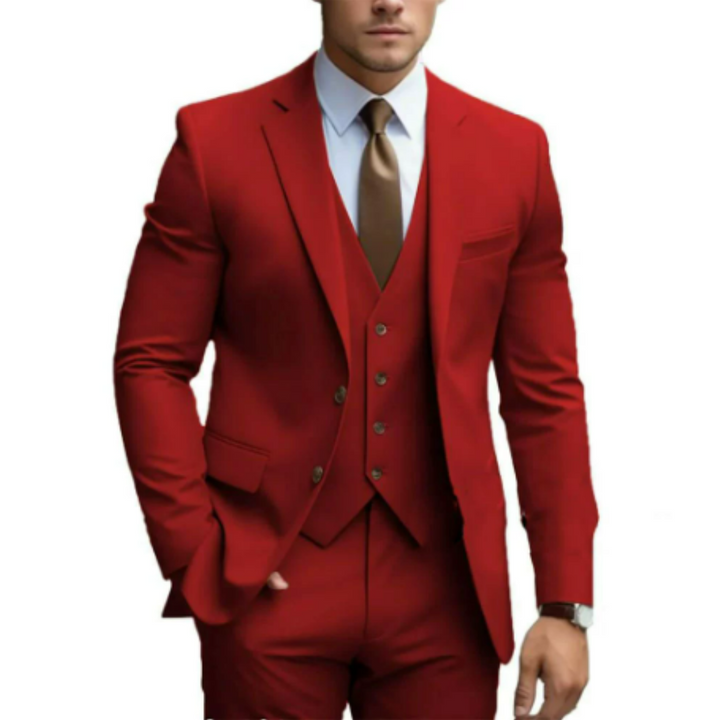 Men’s Three-Piece Suit | Wedding Guest Two-Button Fit 12