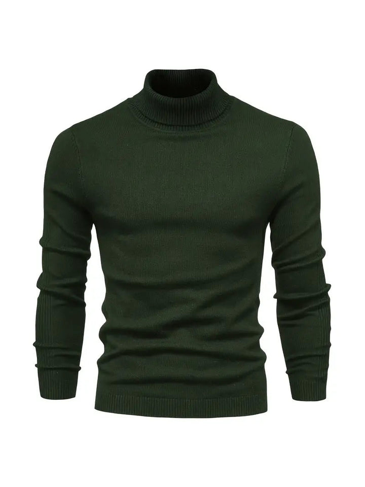 Men’s Turtleneck Sweater - Slim Fit - Soft Knit - Long Sleeve Smart Casual Wear 11