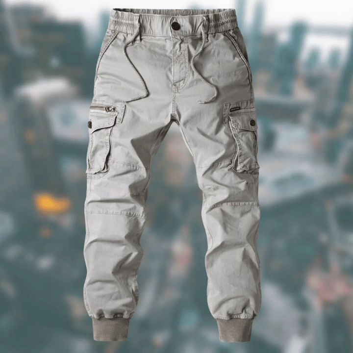 Men's pants jogger cargo with a perfect fit and many bags 6