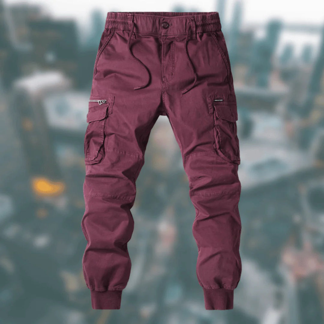Men's pants jogger cargo with a perfect fit and many bags 7