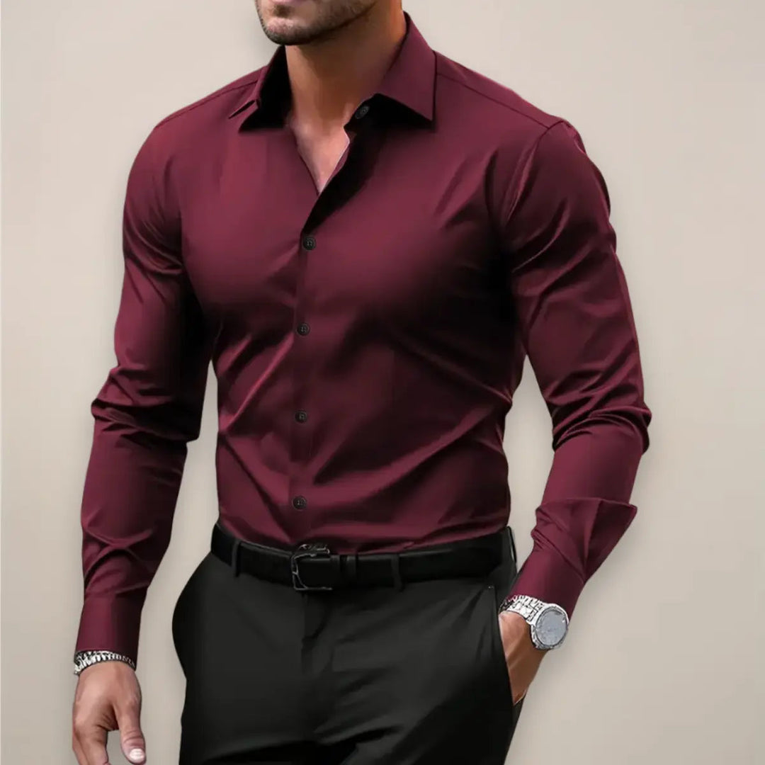 Sebastian | Men's Long Sleeve Shirt Button Up Casual