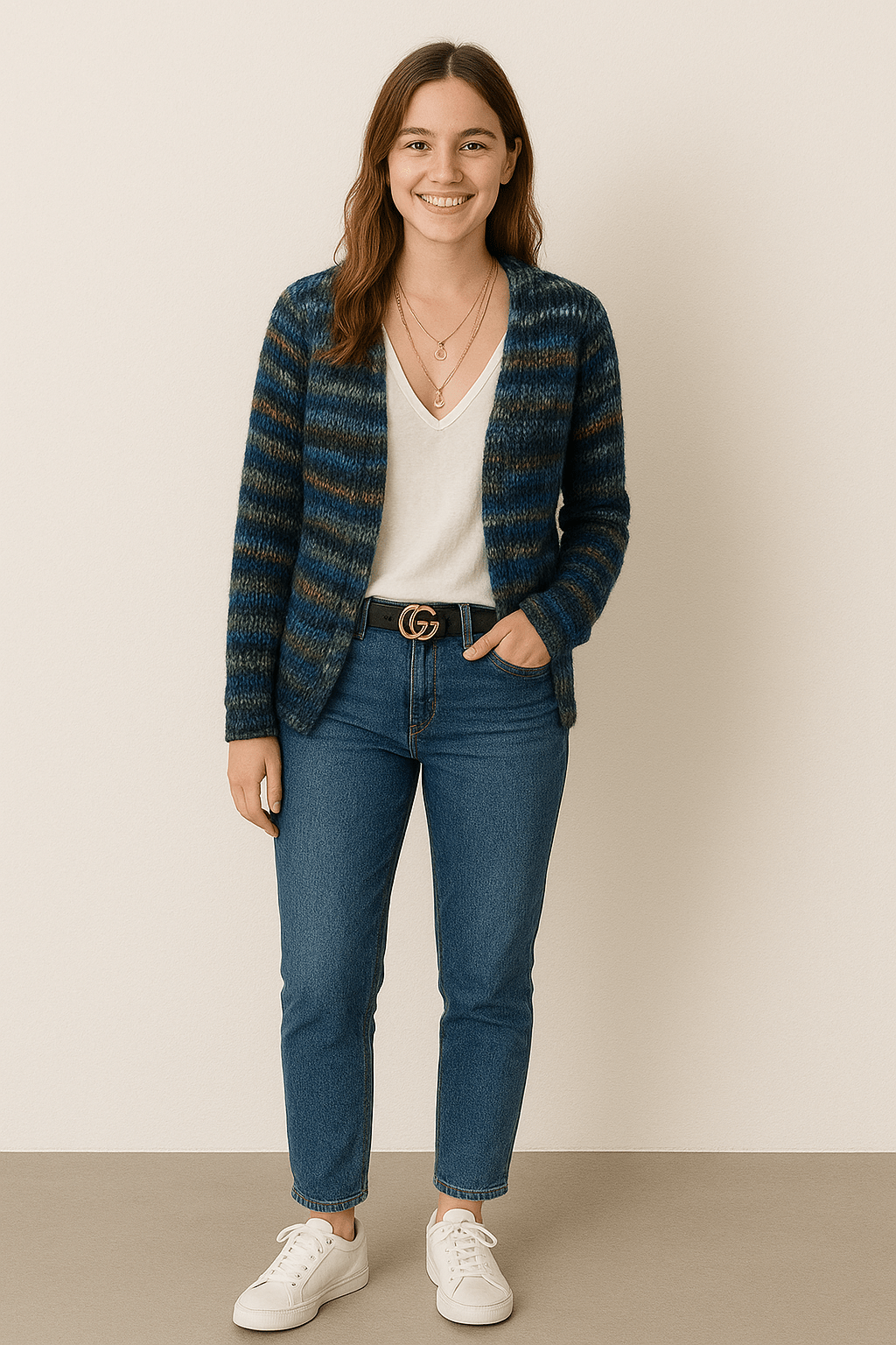 Women’s Colorful Knitted Cardigan | Casual Layered