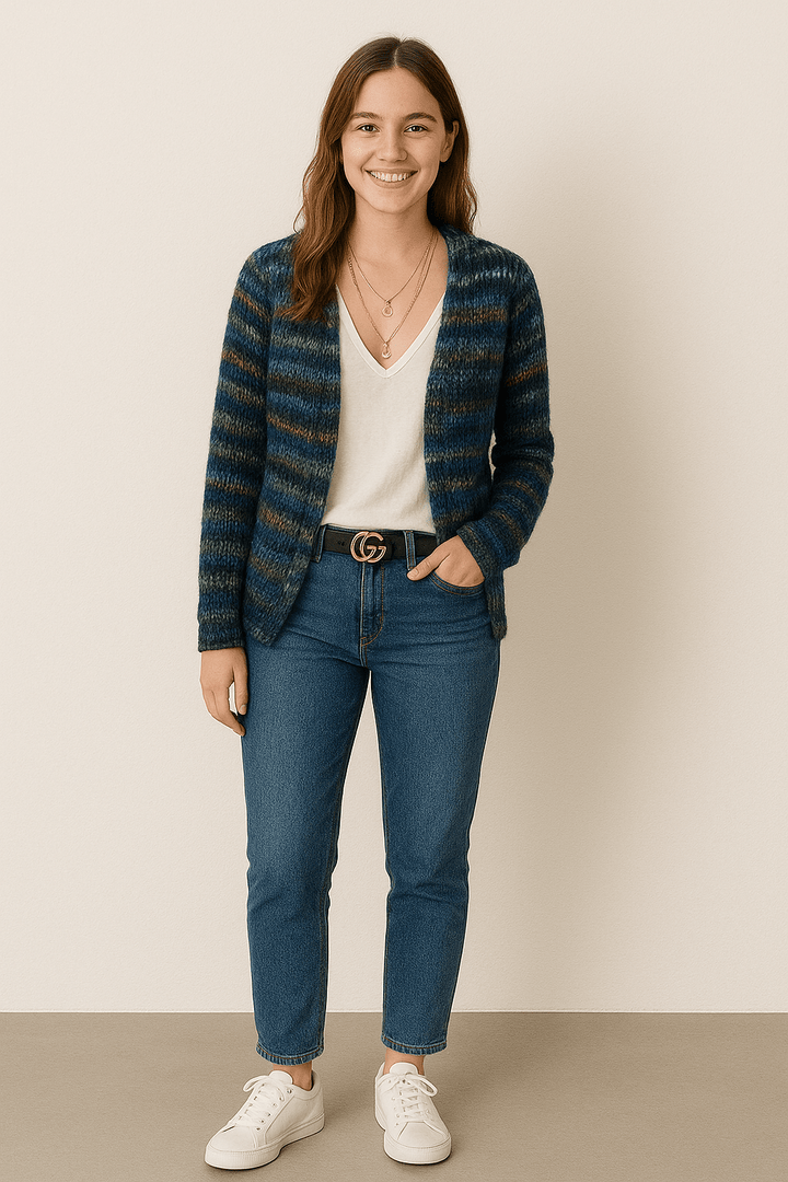 Women’s Colorful Knitted Cardigan | Casual Layered