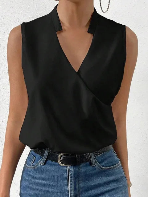 Soft summer top with V neckline for women | Casual 6