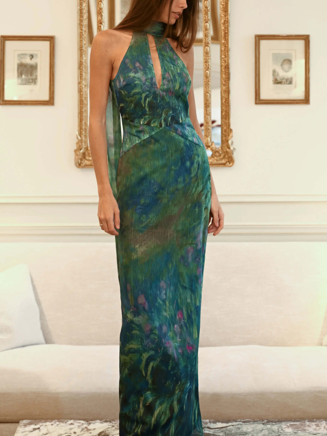 Monet Inspired Maxi Dress 3