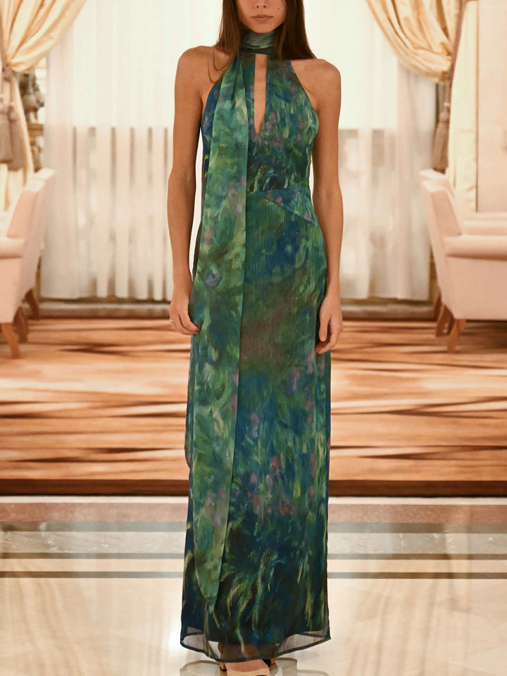 Monet Inspired Maxi Dress 4