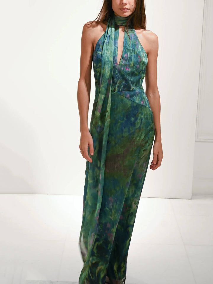 Monet Inspired Maxi Dress 7