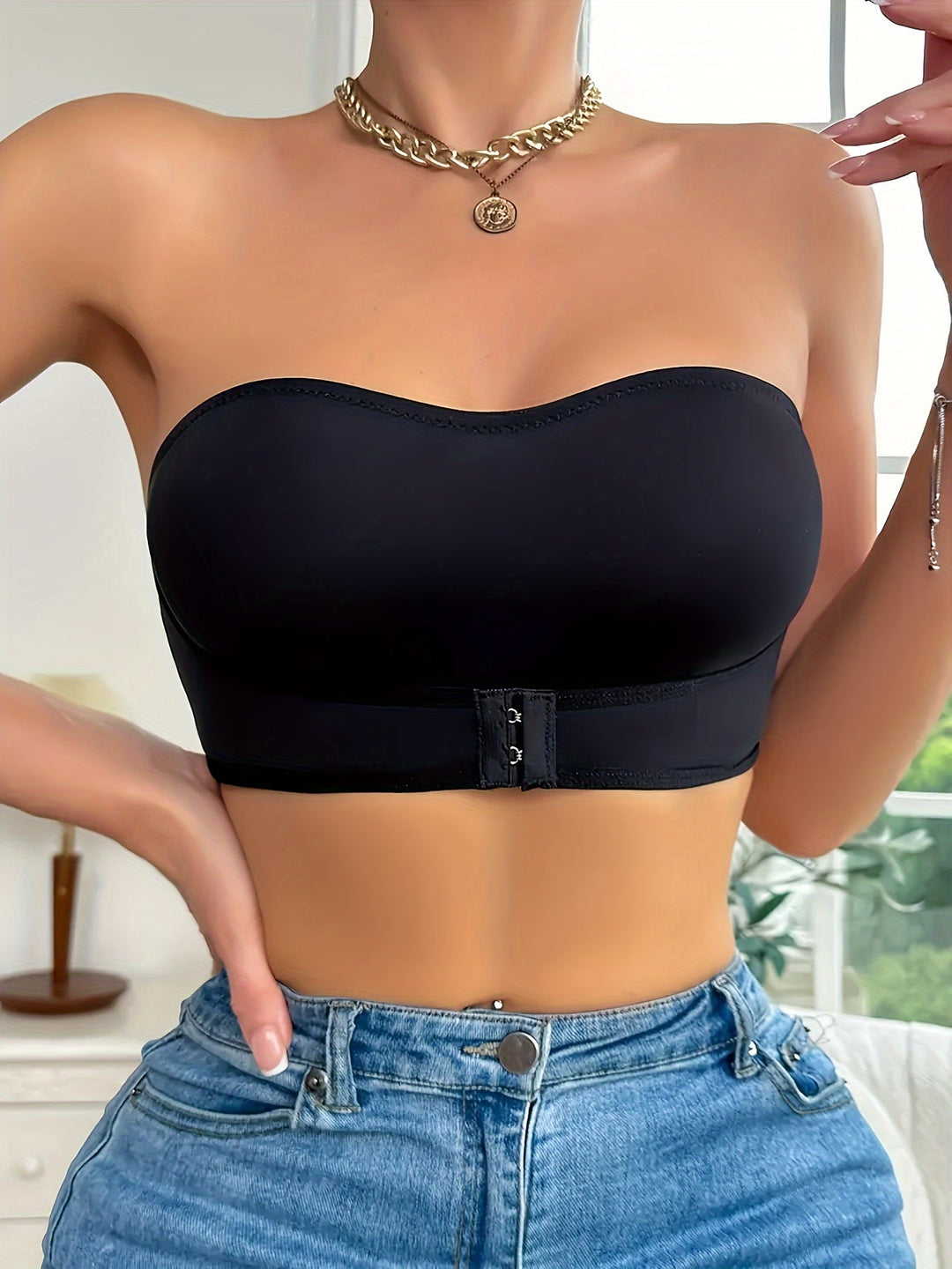 Naomi | Sporty seamless anti -slip Bandeau bra 7