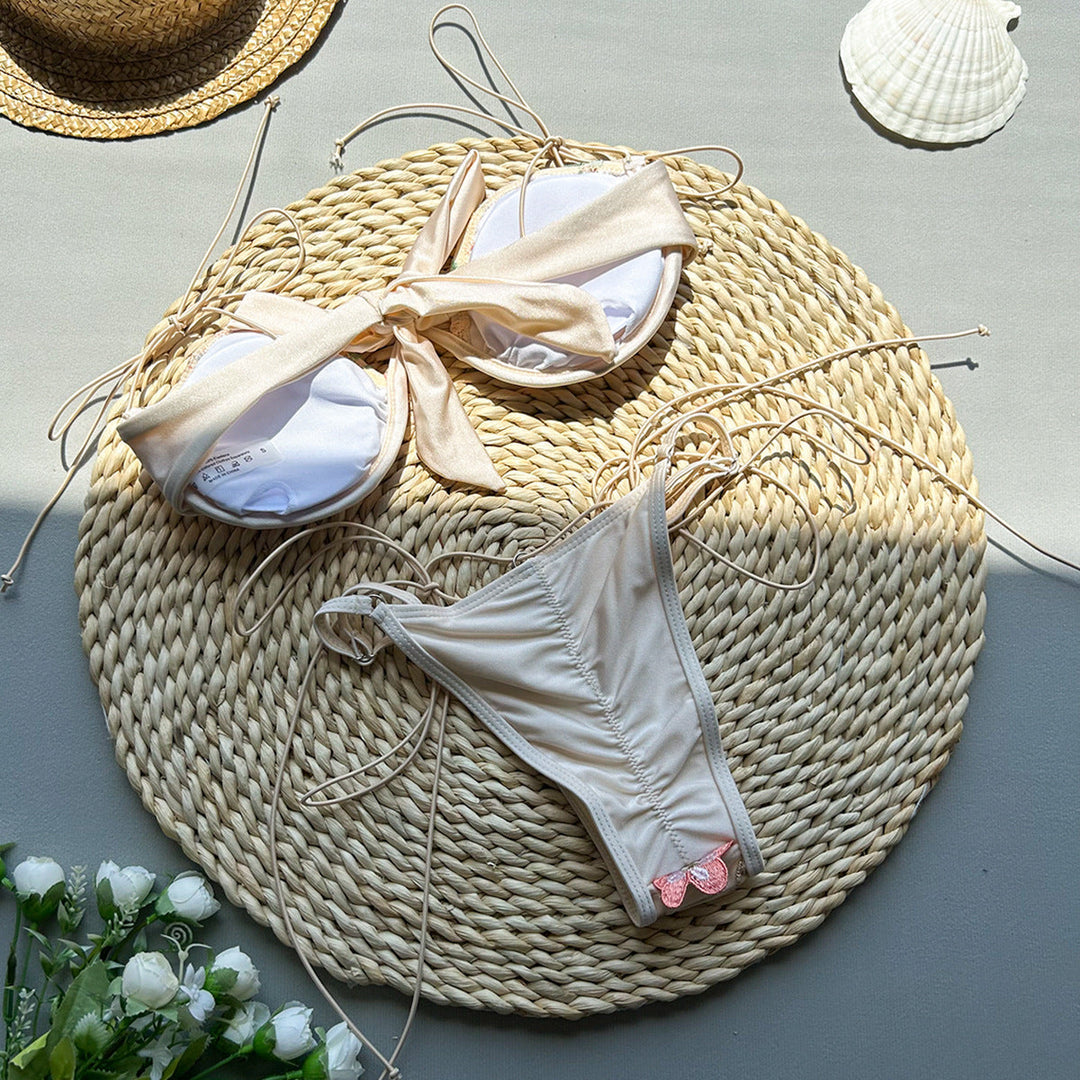 Novalee | Embroidery Split Swimsuit 4