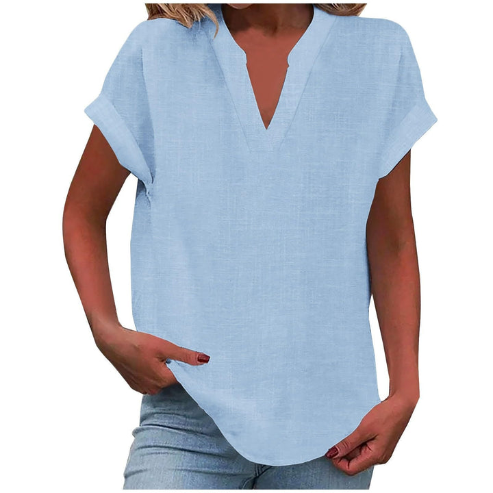Women's Relaxed V-Neck Everyday Blouse