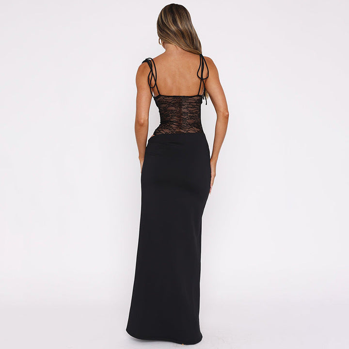Women's Lace Detail Maxi Dress