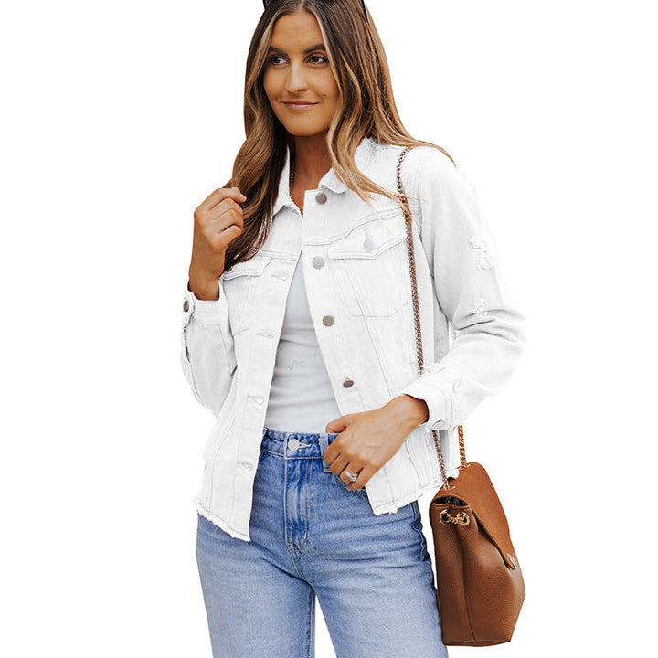 Casual Jacket with Relaxed Cut and Functional Pockets for Women