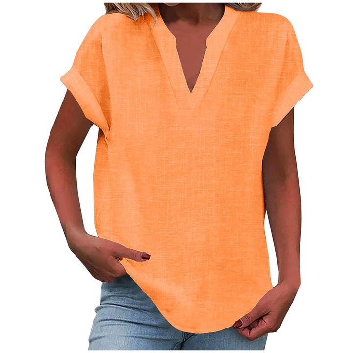 Women's Relaxed V-Neck Everyday Blouse