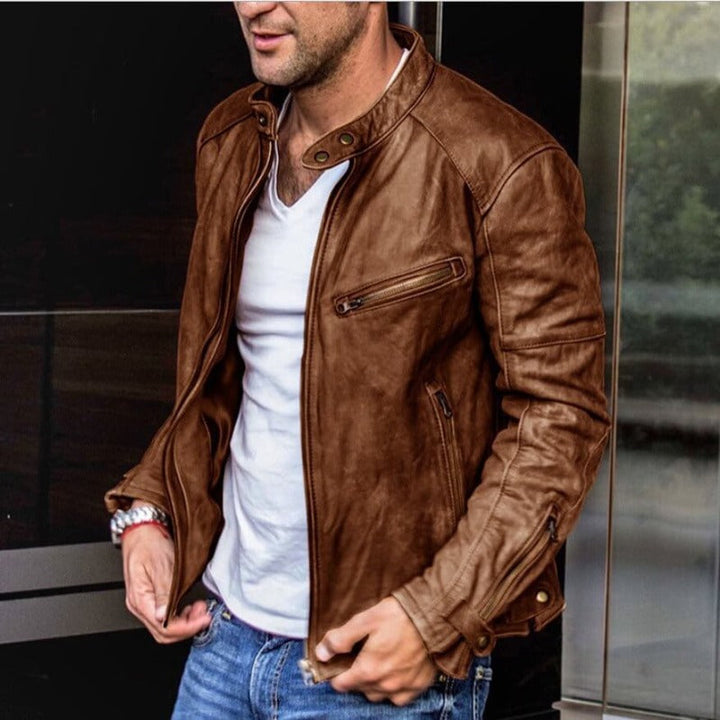Versatile Zip Jacket with Clean Design and Multiple Pockets for Men