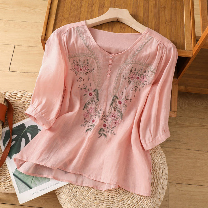 Women's Floral Relaxed Blouse