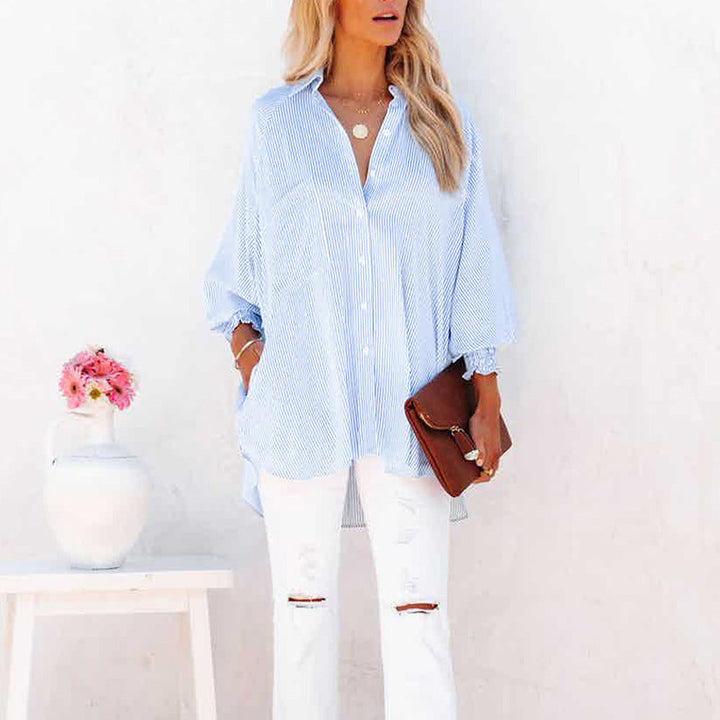 Women's Oversized Striped Shirt