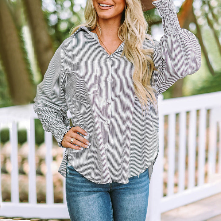 Women's Oversized Striped Shirt