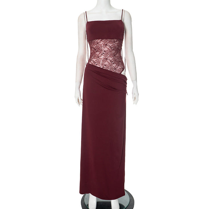 Women's Lace Detail Maxi Dress