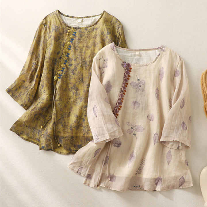 Women's Floral Relaxed Blouse
