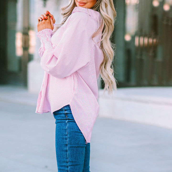 Women's Oversized Striped Shirt