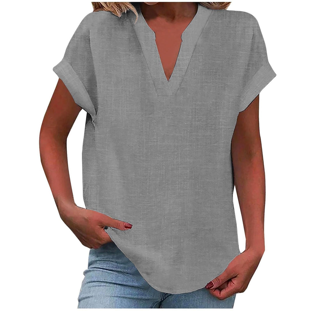 Women's Relaxed V-Neck Everyday Blouse