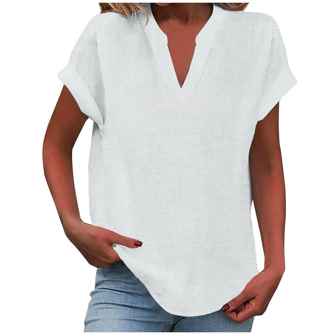 Women's Relaxed V-Neck Everyday Blouse