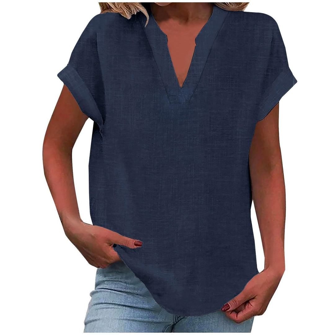 Women's Relaxed V-Neck Everyday Blouse