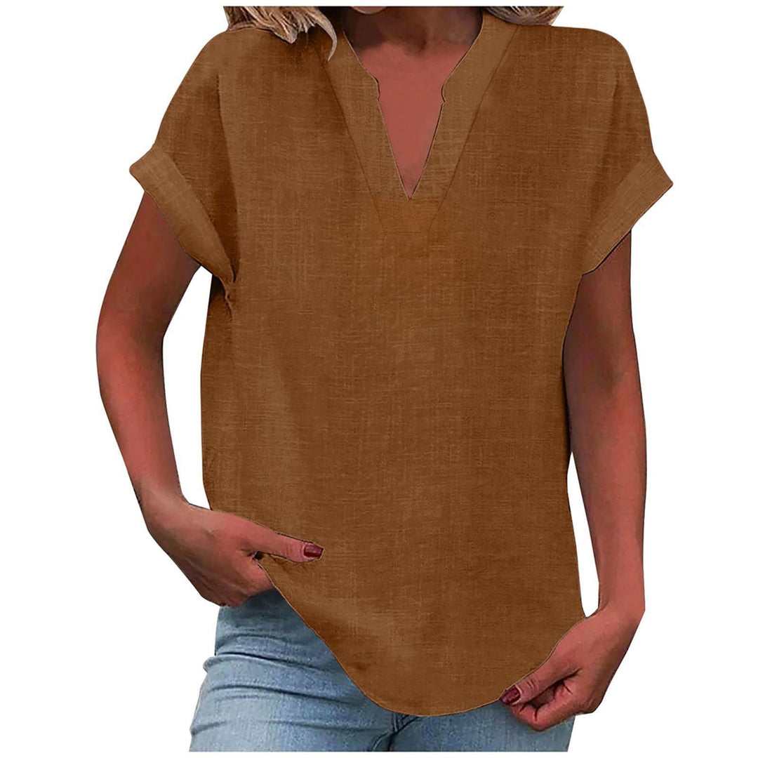 Women's Relaxed V-Neck Everyday Blouse
